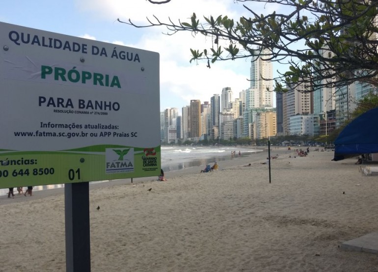 Relatório da FATMA aponta Pontal Norte como próprio para banho