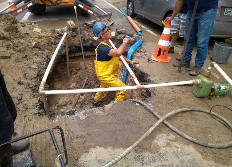 Pode faltar água na Avenida Brasil – trecho da Rua 3000 até 3680 – para conserto de rede