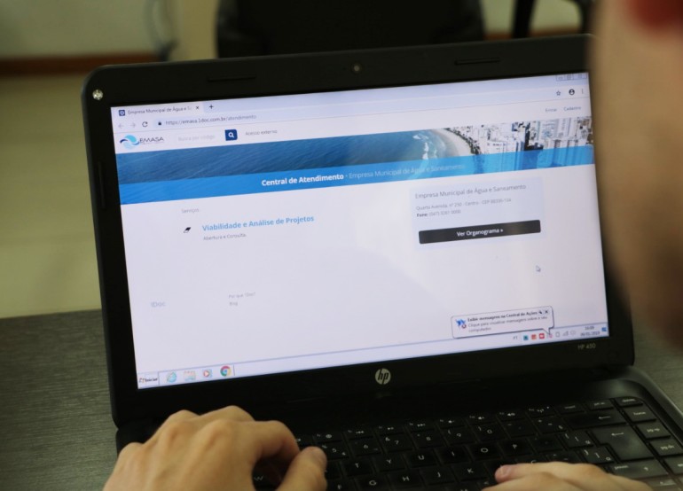 Pedidos de viabilidade e de projetos da Emasa podem ser feitos pela internet