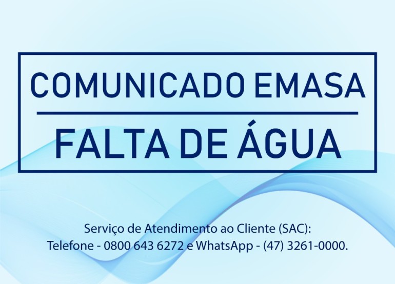 Ruas do Centro e Nações podem ficar sem água