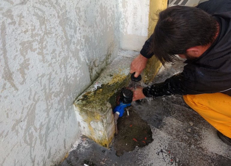 Imóvel na Rua 1900 é identificado com ligação irregular de esgoto