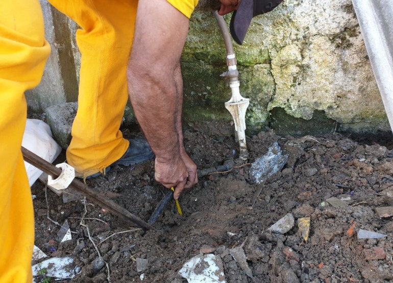 Emasa identifica furto de água em imóvel na Rua Barra Velha