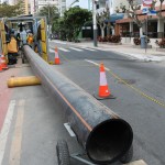 06-08-19- Obra Emissário - Av. Atlântica esq. Rua 2001