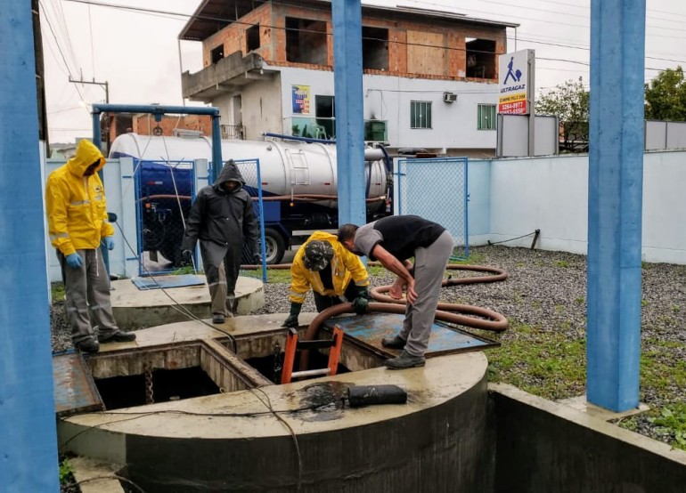 Emasa faz limpeza preventiva nas Estações Elevatórias de Efluentes
